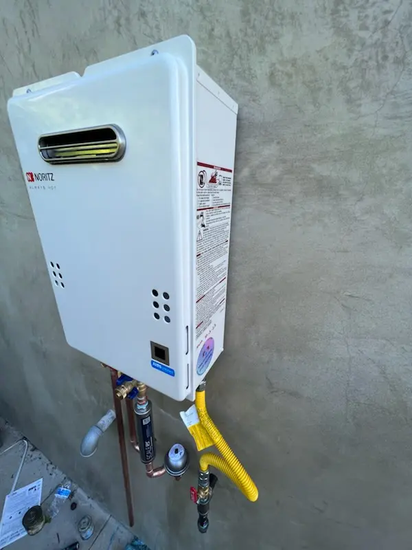 Tankless water heater installation for Ken Gar homes